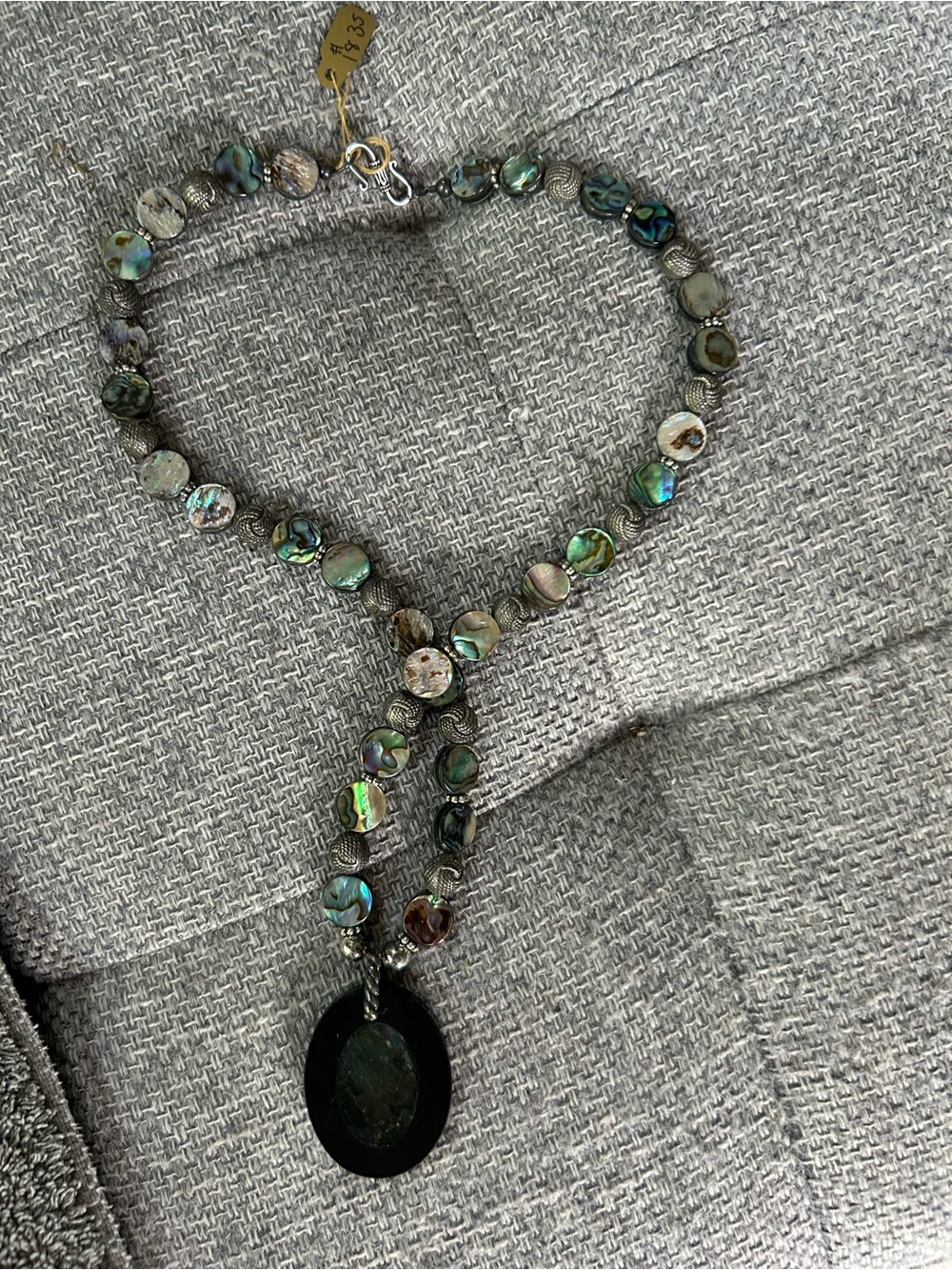 Artisanal Beaded Necklace 13”